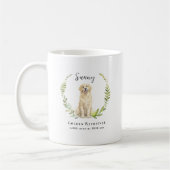 Mug Chien Retriever d'Or | Monogramme (Gauche)