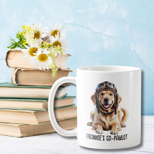 Mug Chien Retriever doré Animal de compagnie Aviateur