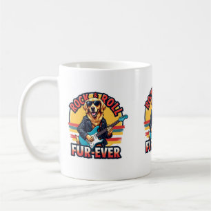 Mug Chien Retriever doré Rock and Roll Fur-Ever