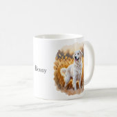 Mug Chien Retriever Golden Blanc (Devant droit)