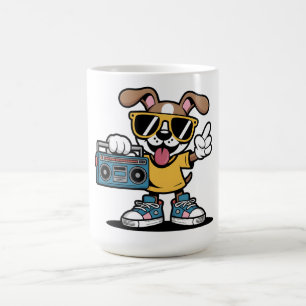 Mug Chien rétro Hip Hop : Chiou cool dessin animé