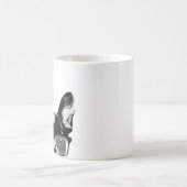 Mug Chien ringard de hippie de bouledogue français (Centre)