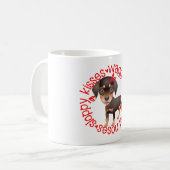 Mug Chien Rottweiller, baisers négligés (Devant gauche)