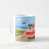 Mug Chien Saint-Bernard Camion de la Saint-Valentin Cœ (Devant gauche)