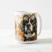 Mug Chien Saint-Bernard Steampunk (Devant droit)