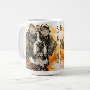 Mug Chien Saint-Bernard Steampunk
