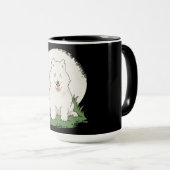 Mug Chien Samoyède Drôle (Devant droit)