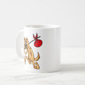 Mug Chien sans valeur de bande dessinée de clochard (Devant gauche)