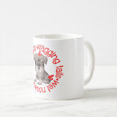 Mug Chien Schnauzer, baisers négligés (Devant droit)