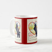 Mug Chien Scottie Saint-Valentin Scottish Terrier (Devant gauche)