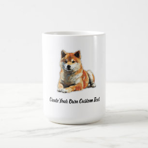 Mug Chien Shiba Inu Créez votre propre texte personnal