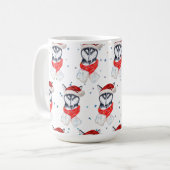 Mug Chien sibérien Husky race Étoiles de Noël (Devant gauche)