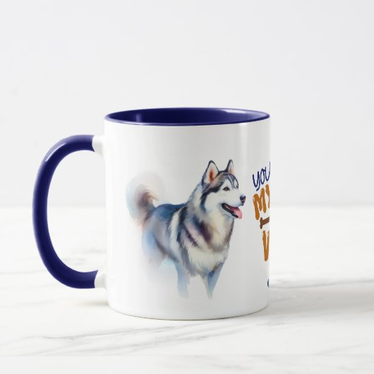 Mug Chien Sibérien Husky Vous Faites Mon Wag De Queue (Gauche)