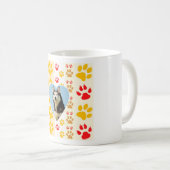 Mug Chien sibérien - pattes cardiaques Imprimer (Devant droit)