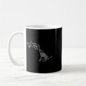 Mug Chien Skeleton Halloween Chiot Amoureux des chiens (Gauche)