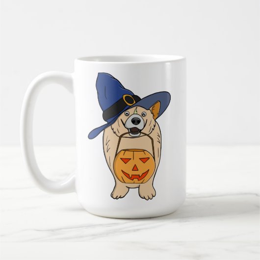 Mug Chien Sorcière Citrouille (Gauche)