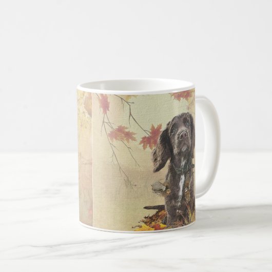 Mug Chien spaniel spaniel cocker au chocolat (Devant droit)