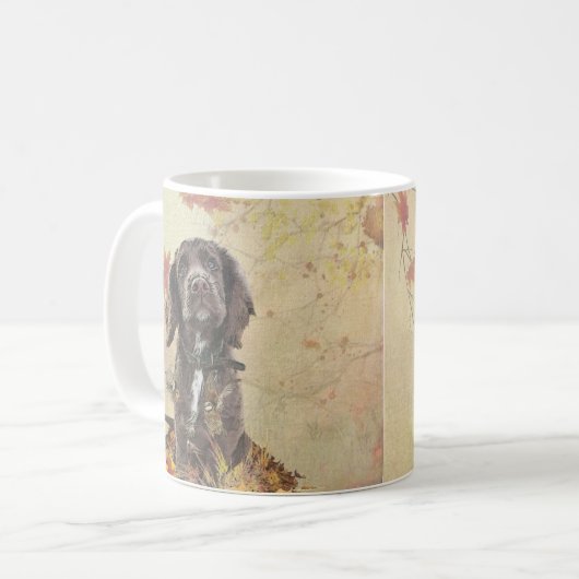 Mug Chien spaniel spaniel cocker au chocolat (Devant gauche)