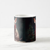 Mug Chien Sphynx dans la neige de Noël (Centre)