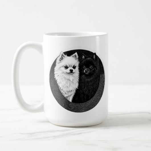 Mug chien Spitz japonais (Gauche)