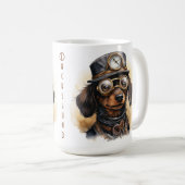 Mug Chien Steampunk Dachshund (Devant droit)