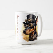 Mug Chien Steampunk Doberman Pinscher (Devant droit)