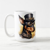Mug Chien Steampunk Doberman Pinscher (Gauche)