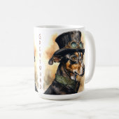 Mug Chien Steampunk Greyhound (Devant droit)
