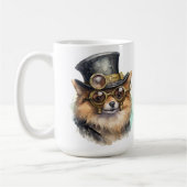 Mug Chien Steampunk Poméranien (Gauche)