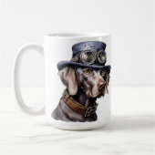 Mug Chien Steampunk Weimaraner (Gauche)
