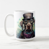 Mug Chien Steampunk Weimaraner (Gauche)
