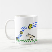Mug Chien suit la trajectoire d'une balle (Gauche)