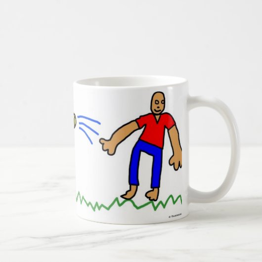 Mug Chien suit la trajectoire d'une balle (Droite)