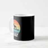 Mug Chien sur planche de surf Surfant Planche Surfeur (Devant gauche)