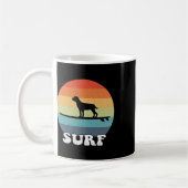 Mug Chien sur planche de surf Surfant Planche Surfeur (Gauche)