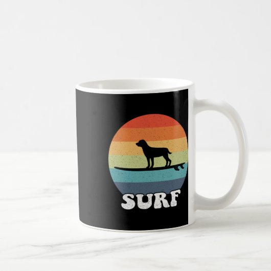 Mug Chien sur planche de surf Surfant Planche Surfeur (Droite)