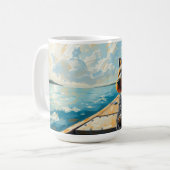 Mug Chien sur un bateau (Devant gauche)