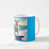 Mug Chien surf (Devant droit)