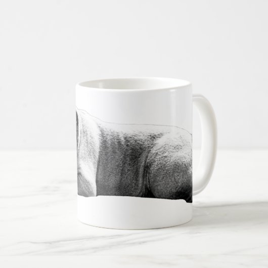Mug Chien-taureau chaud matin (Devant droit)