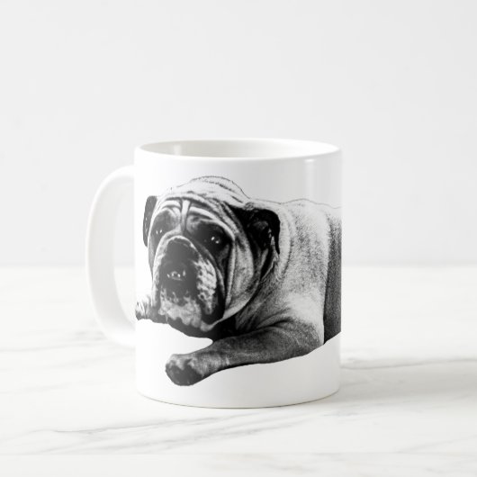 Mug Chien-taureau chaud matin (Devant gauche)