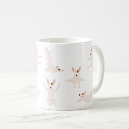 Mug Chien taureau faisant du yoga (Devant droit)