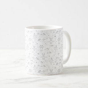 Mug Chien taureau faisant du yoga