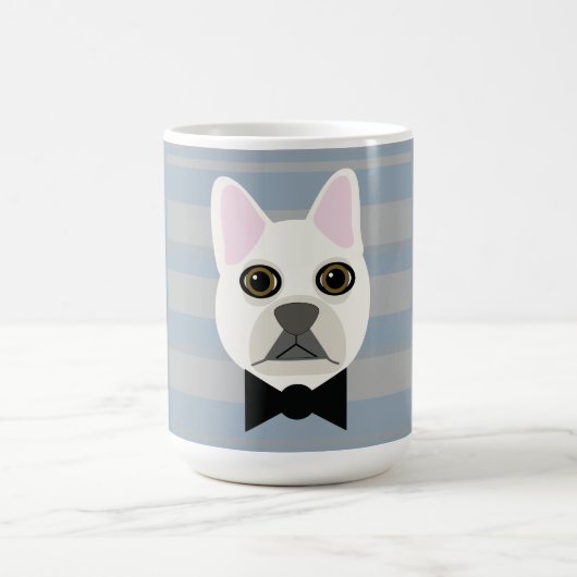 Mug Chien-taureau français blanc, Grandes (Centre)