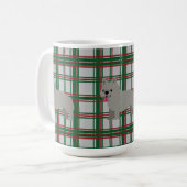 Mug Chien-taureau français gris, Jeu de Noël (Devant gauche)