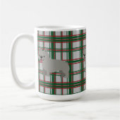 Mug Chien-taureau français gris, Jeu de Noël (Gauche)