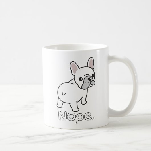 Mug Chien-taureau français, Nope.Drôle (Droite)
