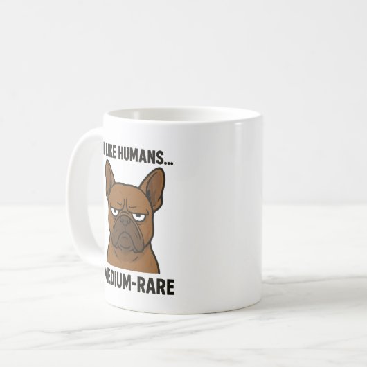 Mug Chien-taureau Grumpy. Animaux antisociaux (Devant gauche)