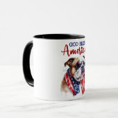 Mug Chien-taureau patriotique (Devant gauche)