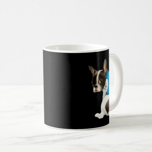 Mug Chien-taureaux français J'aime maman Tatouage Fren (Devant droit)