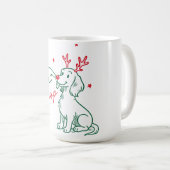 Mug Chien teckel Boop de Noël (Devant droit)
